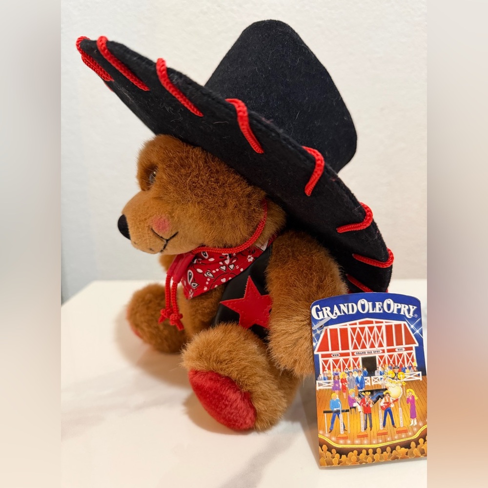 Grand Ole Opry Brown Bear Plush NWT Vintage - Picture 4 of 5